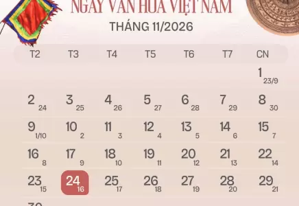 Chọn 24/11 là Ngày Văn hóa Việt Nam, người lao động được nghỉ lễ